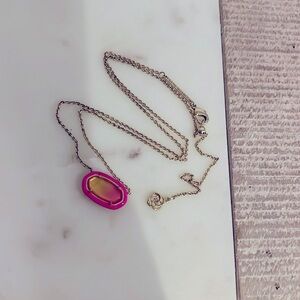 Pink & Orange Ombré Kendra Scott Necklace